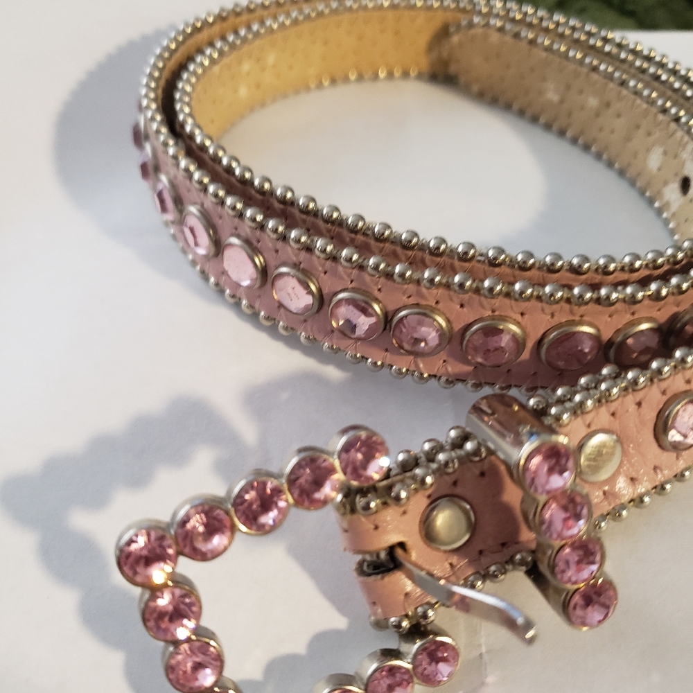 b.b. Simon Swarvoski Crystal Belt Pink